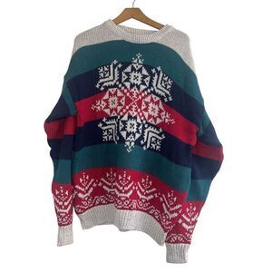 ✨Old Glory Men’s Christmas Cotton Sz Large Sweater✨